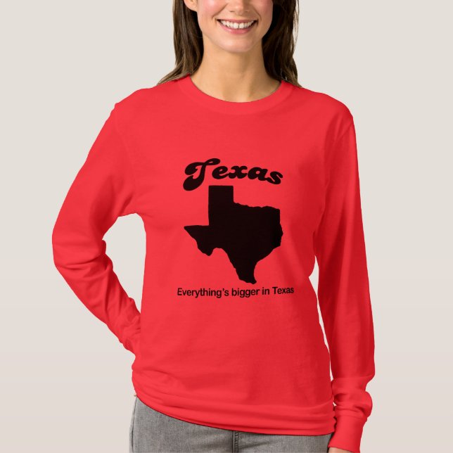 Camiseta Texas - tudo é mais grande (Frente)