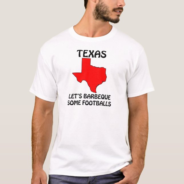 Camiseta Texas - Vamos Fazer Churrasco com Alguns Bolas de  (Frente)