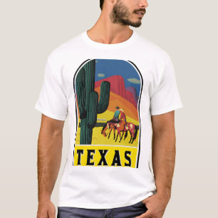CAMISETA TEXAS VINTAGE VIAGEM FAROESTE CAWBOY SAGUARO CACT