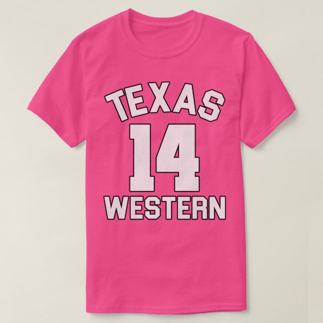 Camiseta Texas Western Joe Hill Glory Road Basquete Jerônim (Frente do Design)