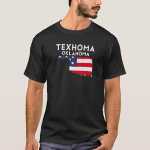 Camiseta Texhoma EUA State America Viagem Oklahoman Premium