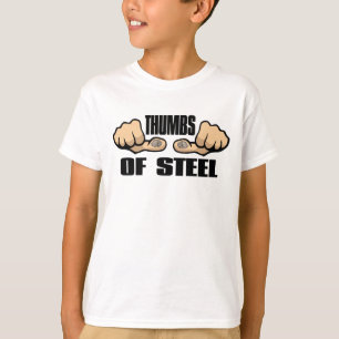 Camiseta Texter adolescente - polegares do aço!
