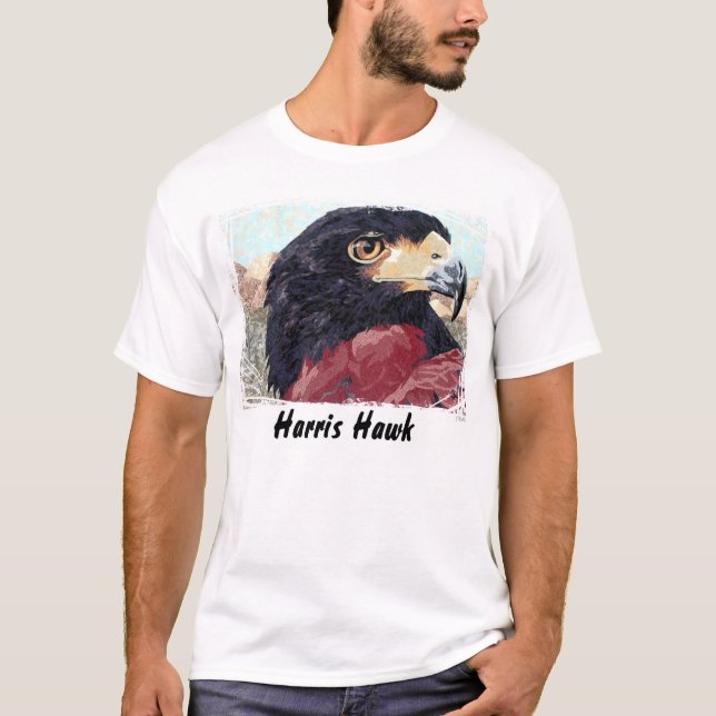 Camiseta têxtil Harris Hawk (Frente)