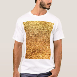 Camiseta Têxtil ouro: fundo macro glamouroso.