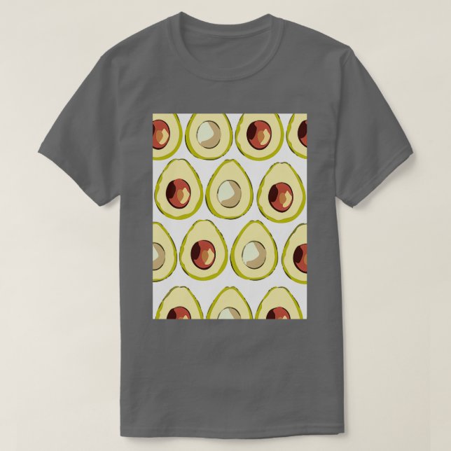 Camiseta Têxtil tropical Avocado (Frente do Design)
