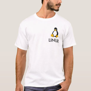 Camiseta Texto antigo do LINUX www.alinuxworld.com