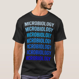 Camiseta Texto Azul Microbiologia Microbiologista