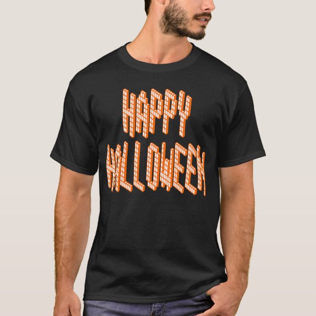 Camiseta Texto Blox do Halloween (Frente)