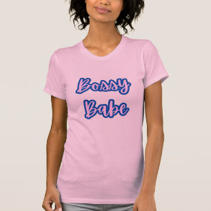 Camiseta Texto bonito de Babe Azul +Destaque para Mulheres
