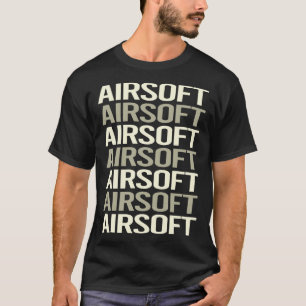 Camiseta Texto Branco Airsoft