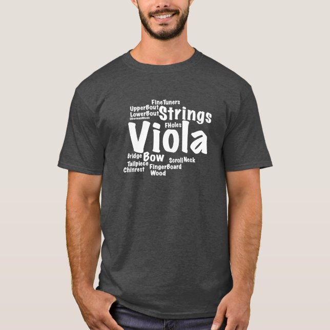 Camiseta Texto Branco da Nuvem do Word Viola (Frente)