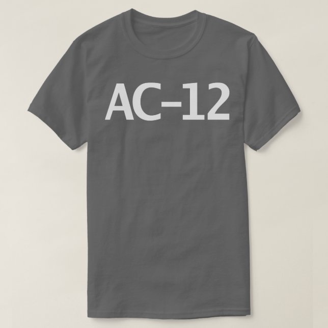 Camiseta Texto Branco da Tipografia AC 12 (Frente do Design)