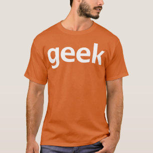 Camiseta Texto Branco da Tipografia do geek
