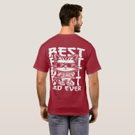 Camiseta Texto Branco da Tipografia do pai