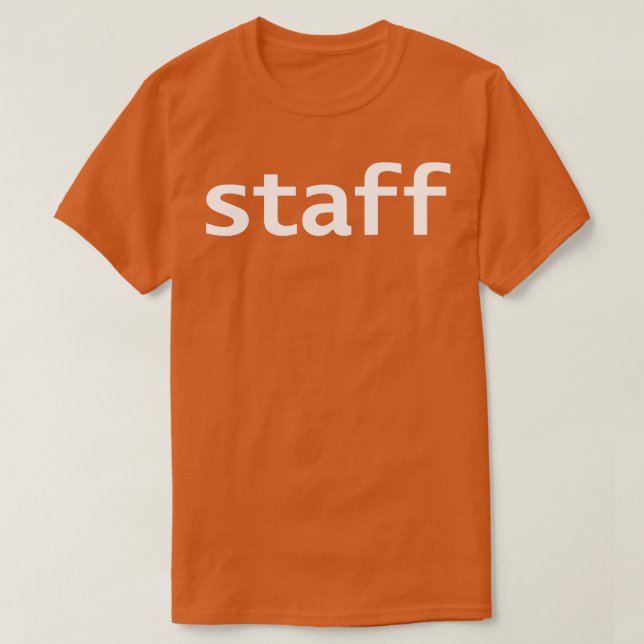 Camiseta Texto Branco da Tipografia Engraçada do funcionari (Frente do Design)
