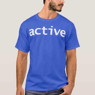 Camiseta Texto Branco da Tipografia Mínima Ativa