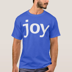 Camiseta Texto Branco da Tipografia Mínima de Joy
