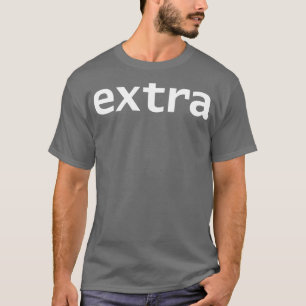 Camiseta Texto Branco da Tipografia Mínima Extra