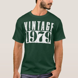 Camiseta Texto Branco da Vintage 1979