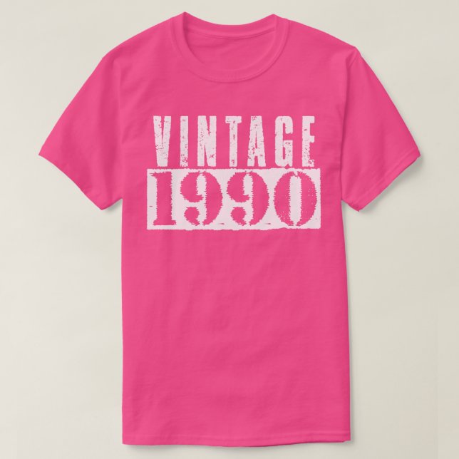 Camiseta Texto Branco da Vintage 1990 (Frente do Design)