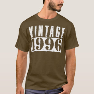 Camiseta Texto Branco da Vintage 1996