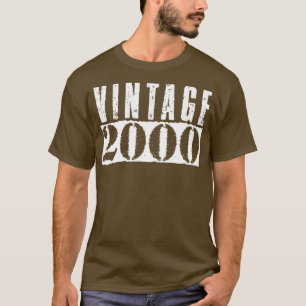 Camiseta Texto Branco da Vintage 2000