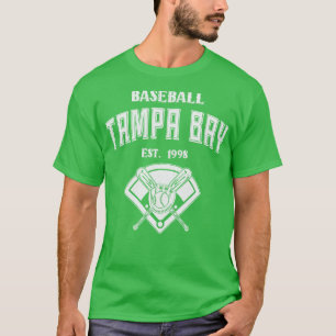 Camiseta Texto Branco Da Vintage De Tampa Bay Baseball Est