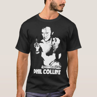 Camiseta Texto branco do Phil Collin