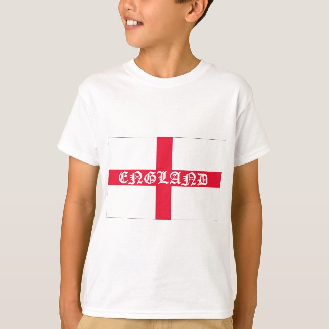 Camiseta Texto Branco do Sinalizador Inglês (Frente)