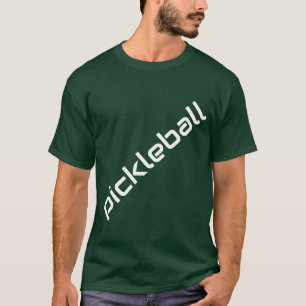 Camiseta Texto Branco e Deslizante PICKLEBALL Plano de Fund