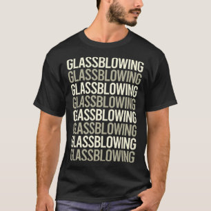 Camiseta Texto Branco Glassblower Glassmith Gaffer