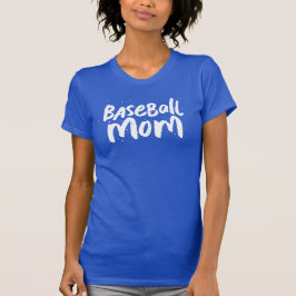 Camiseta Texto branco legal da moenda da mãe de beisebol
