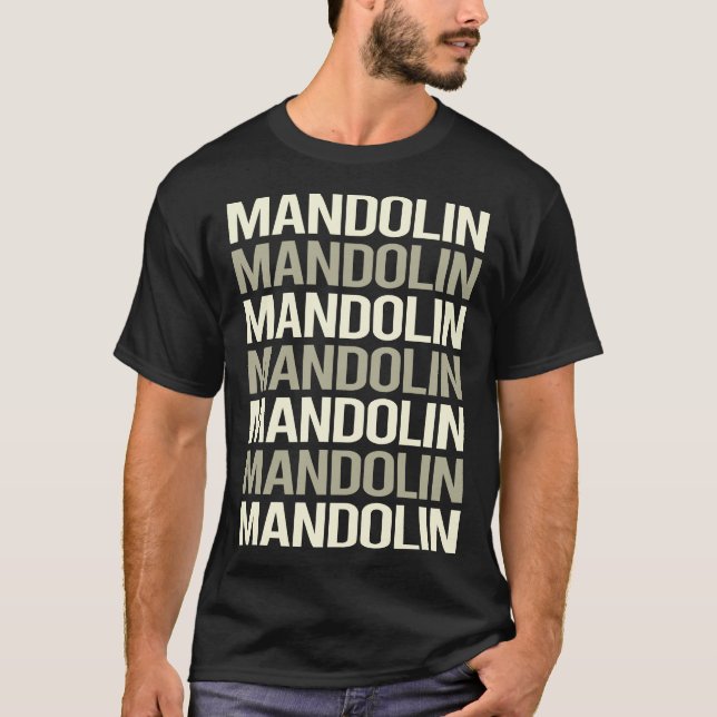 Camiseta Texto Branco Mandolin (Frente)