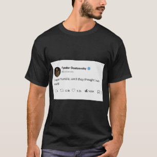 Camiseta texto branco preto escuro