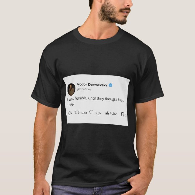 Camiseta texto branco preto escuro (Frente)