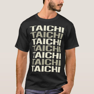 Camiseta Texto Branco Tai Chi