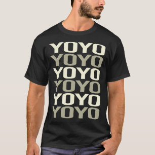 Camiseta Texto Branco YoYo Yo-Yo YoYo