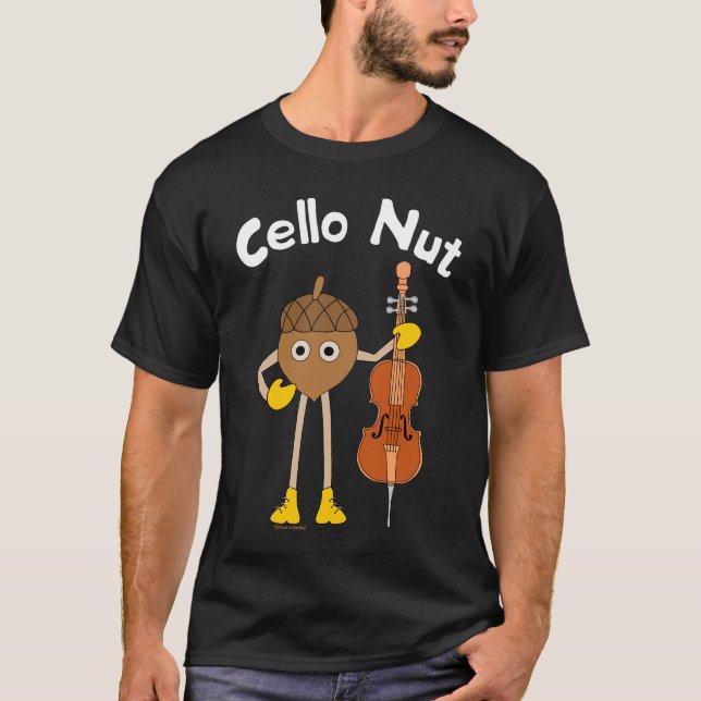 Camiseta Texto Cello Nut (Frente)