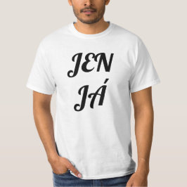 Camiseta Texto checo jen já | só eu