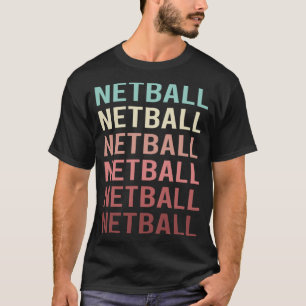 Camiseta Texto Colorido de Netball
