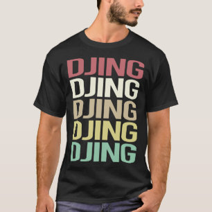 Camiseta Texto Colorido Djing DJ Disc Jockey Deejay