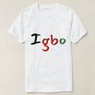 Camiseta Texto Colorido Igbo