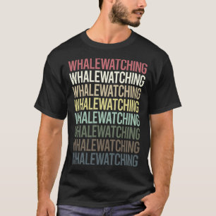 Camiseta Texto Colorido Vendo Baleia