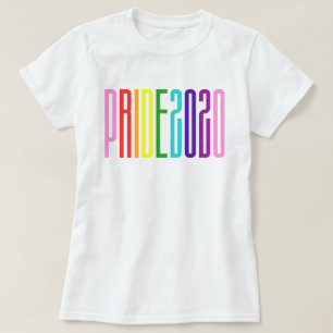 Camiseta Texto cotovelo colorido LGBTQ Orgulho gay 2020