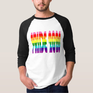 Camiseta Texto cotovelo colorido LGBTQ Orgulho gay 2020