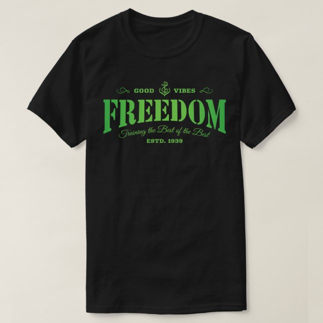 Camiseta Texto da Liberdade (Frente do Design)