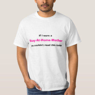 Camiseta Texto da parte dianteira do tshirt de SAHM somente