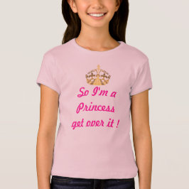 Camiseta Texto da princesa engraçada
