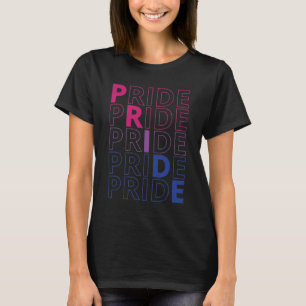 Camiseta Texto da Tipografia do Orgulho Bissexual LGBTQ