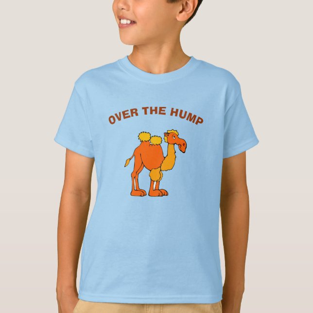 Camiseta Texto de adição de Camel Cômico (Frente)